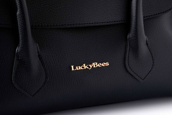 Lucky Bees Camille - Bolsa de Hombro Negra Lucky Bees Camille - Bolsa de Hombro Negra